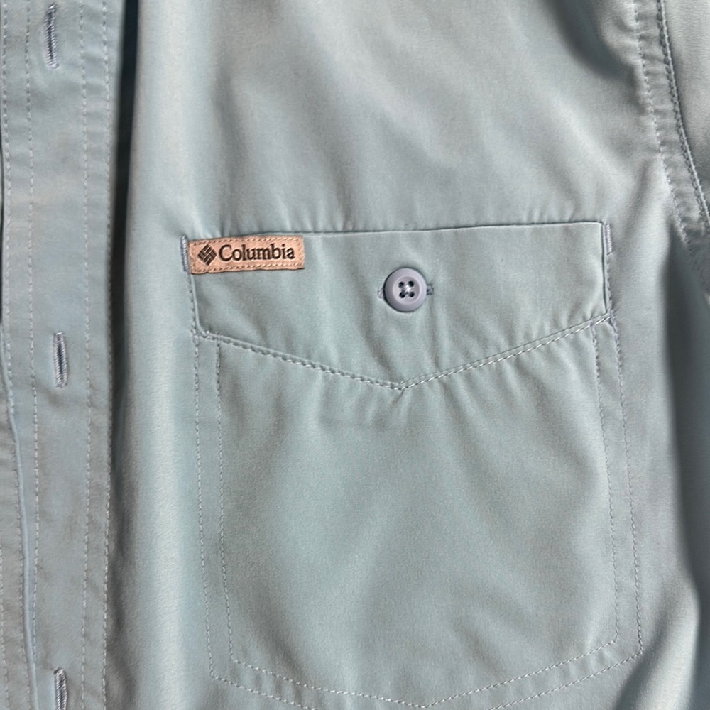 Columbia Men's Blue Shirt - Picture 3 of 4